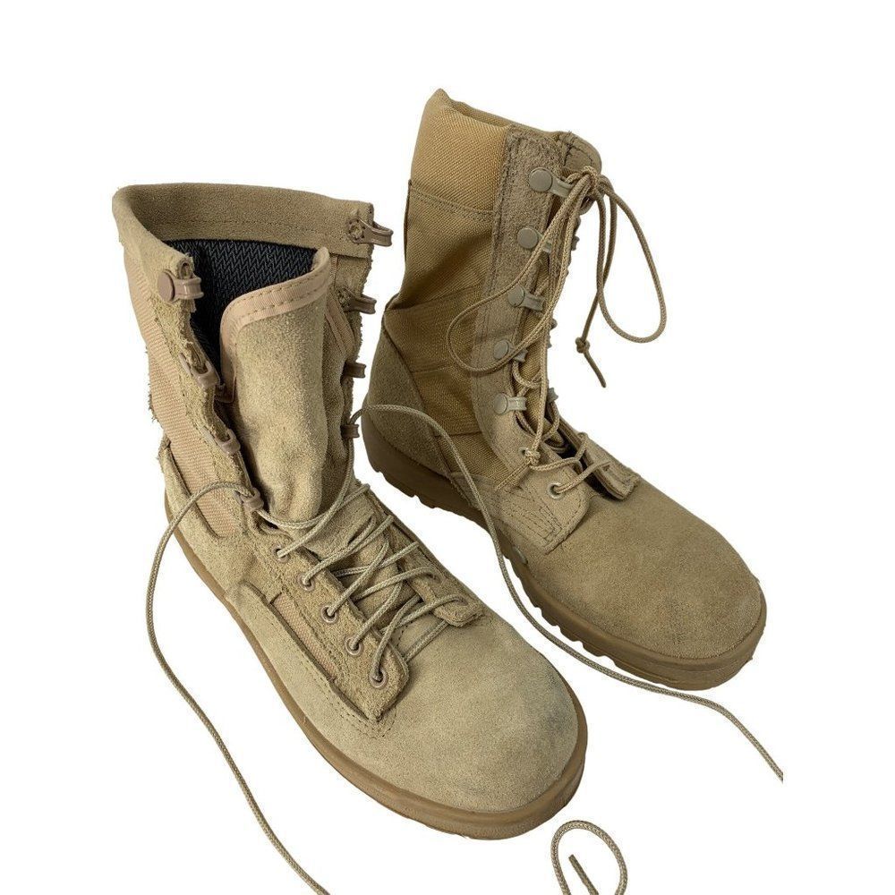 US Desert Military Boots 4.5 Men 7 Women Unisex Leather Army Combat 4086